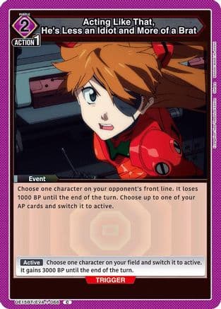 Acting Like That, He's Less an Idiot and More of a Brat — UE15BT: Evangelion: New Theatrical Edition