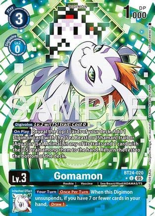 Gomamon (Box Topper) — Time Stranger