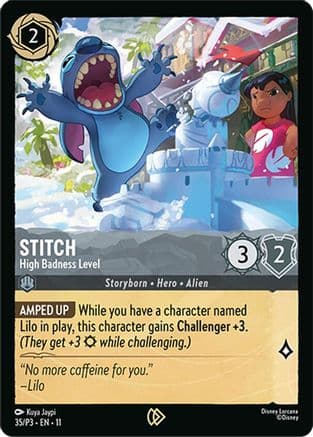 Stitch - High Badness Level — Disney Lorcana Promo Cards