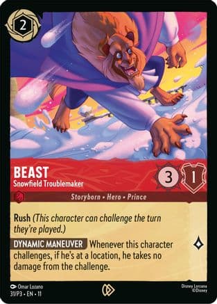 Beast - Snowfield Troublemaker — Disney Lorcana Promo Cards