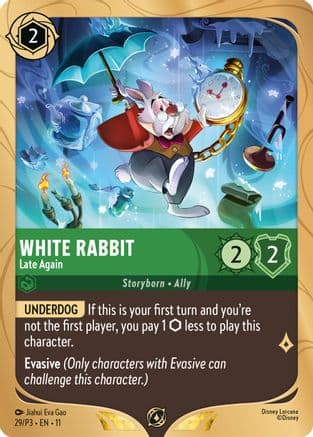 White Rabbit - Late Again — Disney Lorcana Promo Cards