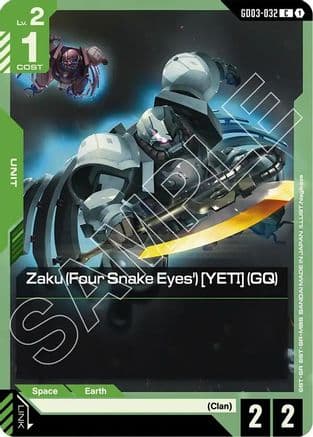 Zaku (Four Snake Eyes') [YETI] (GQ) — Steel Requiem