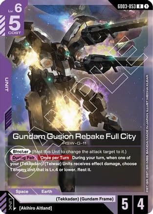 Gundam Gusion Rebake Full City — Steel Requiem