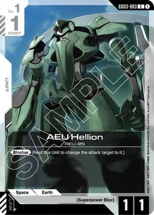 AEU Hellion — Steel Requiem Gundam Card Game card by Takuya Io