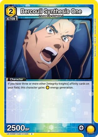 Bercouli Synthesis One — UEX06BT: Sword Art Online Vol.2