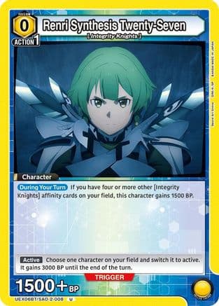 Renri Synthesis Twenty-Seven — UEX06BT: Sword Art Online Vol.2