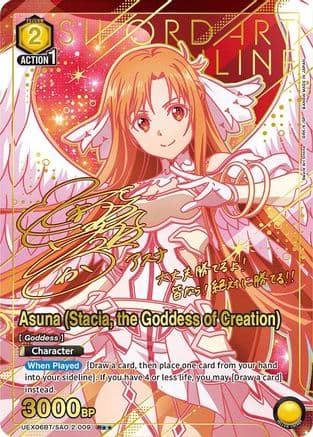 Asuna (Stacia, the Goddess of Creation) (R**) — UEX06BT: Sword Art Online Vol.2