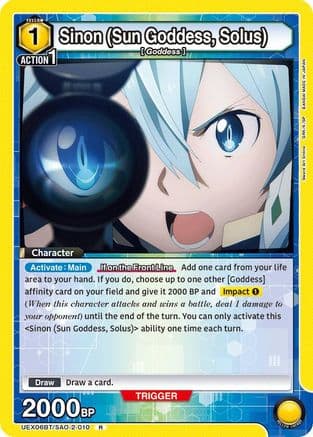 Sinon (Sun Goddess, Solus) — UEX06BT: Sword Art Online Vol.2