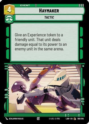 Haymaker — A Lawless Time Star Wars: Unlimited card by Benjamin Paulus