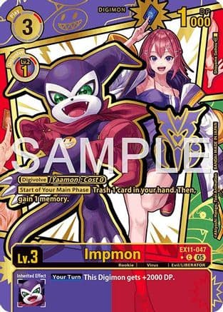 Impmon (Rare Pull) — Dawn of Liberator