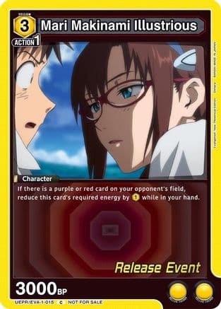 Mari Makinami Illustrious (015) — UE15BT: Evangelion: New Theatrical Edition Release Event Cards Union Arena card by khara