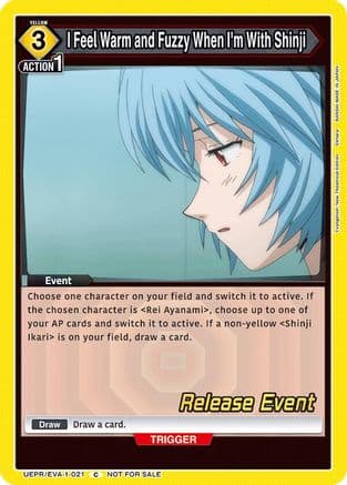I Feel Warm and Fuzzy When I'm With Shinji — UE15BT: Evangelion: New Theatrical Edition Release Event Cards