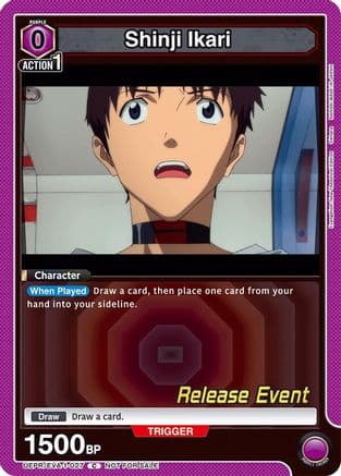 Shinji Ikari (027) — Union Arena card