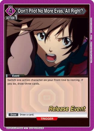 Don't Pilot No More Evas, All Right? — UE15BT: Evangelion: New Theatrical Edition Release Event Cards