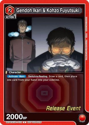 Gendoh Ikari & Kohzo Fuyutsuki — UE15BT: Evangelion: New Theatrical Edition Release Event Cards