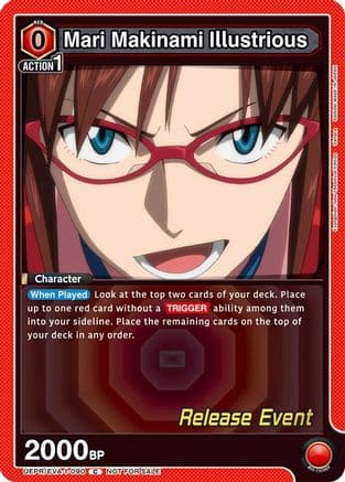 Mari Makinami Illustrious (090) — UE15BT: Evangelion: New Theatrical Edition Release Event Cards