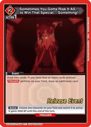 Sometimes You Gotta Risk It All... to Win That Special... Something! — UE15BT: Evangelion: New Theatrical Edition Release Event Cards