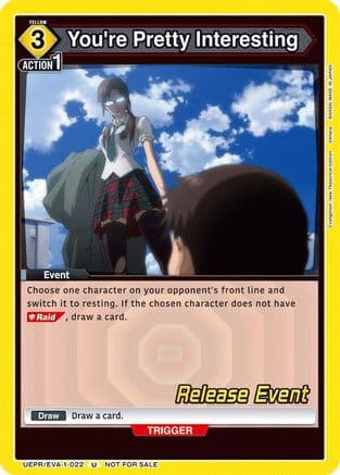 You're Pretty Interesting — UE15BT: Evangelion: New Theatrical Edition Release Event Cards