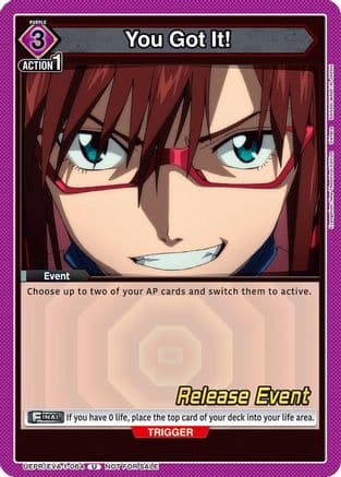 You Got It! — UE15BT: Evangelion: New Theatrical Edition Release Event Cards