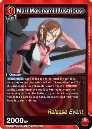 Mari Makinami Illustrious (091) — UE15BT: Evangelion: New Theatrical Edition Release Event Cards