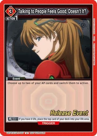 Talking to People Feels Good, Doesn't It? — UE15BT: Evangelion: New Theatrical Edition Release Event Cards