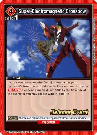 Super-Electromagnetic Crossbow — UE15BT: Evangelion: New Theatrical Edition Release Event Cards