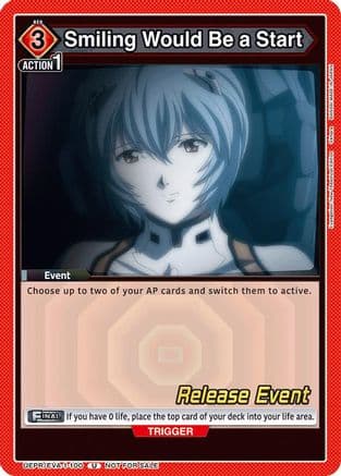 Smiling Would Be a Start — UE15BT: Evangelion: New Theatrical Edition Release Event Cards