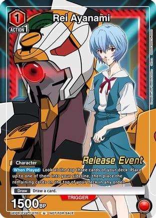 Rei Ayanami (Release Event Participation) — UE15BT: Evangelion: New Theatrical Edition Release Event Cards