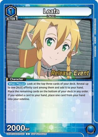 Leafa (023) — UEX06BT: Sword Art Online Vol.2 Release Event Cards