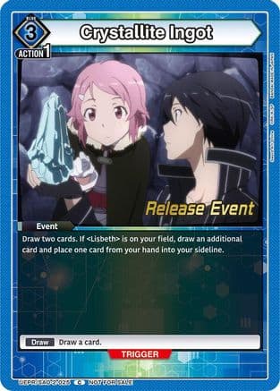Crystallite Ingot — UEX06BT: Sword Art Online Vol.2 Release Event Cards
