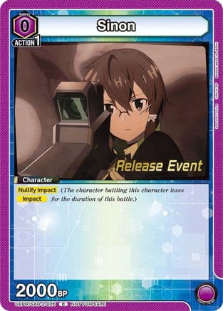 Sinon (026) — UEX06BT: Sword Art Online Vol.2 Release Event Cards