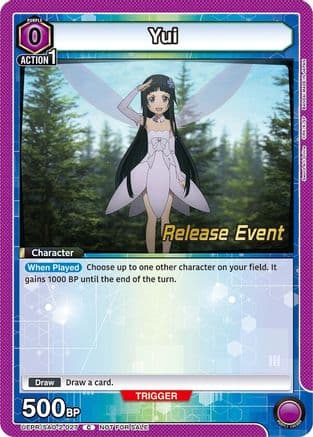 Yui (027) — UEX06BT: Sword Art Online Vol.2 Release Event Cards