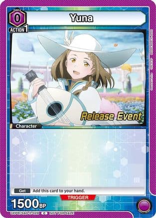 Yuna (028) — UEX06BT: Sword Art Online Vol.2 Release Event Cards