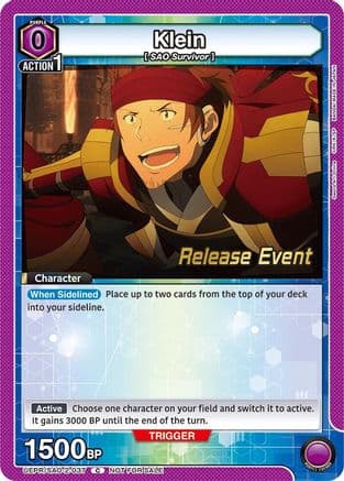 Klein (037) — UEX06BT: Sword Art Online Vol.2 Release Event Cards