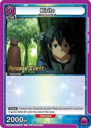Kirito (047) — UEX06BT: Sword Art Online Vol.2 Release Event Cards