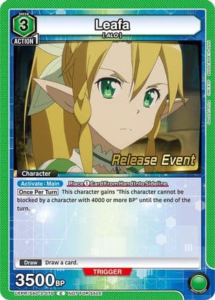 Leafa (070) — UEX06BT: Sword Art Online Vol.2 Release Event Cards