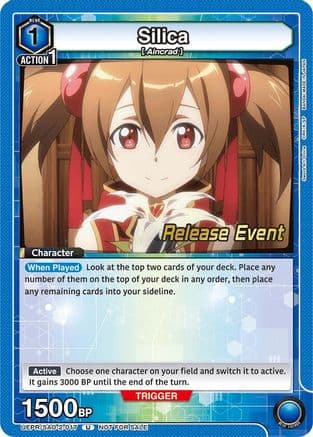 Silica (017) — UEX06BT: Sword Art Online Vol.2 Release Event Cards