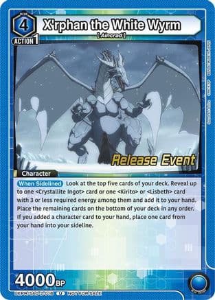 X'rphan the White Wyrm — UEX06BT: Sword Art Online Vol.2 Release Event Cards