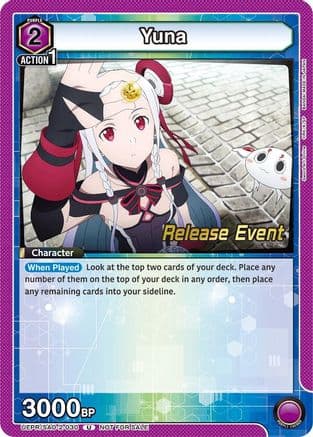 Yuna (030) — UEX06BT: Sword Art Online Vol.2 Release Event Cards