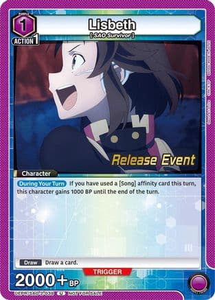 Lisbeth (039) — UEX06BT: Sword Art Online Vol.2 Release Event Cards