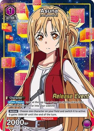 Asuna (Release Event Participation) — UEX06BT: Sword Art Online Vol.2 Release Event Cards