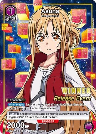 Asuna (Release Event Winner) — UEX06BT: Sword Art Online Vol.2 Release Event Cards