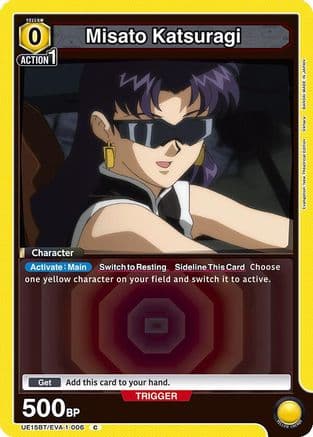 Misato Katsuragi (006) (Box Topper Foil) — UE15BT: Evangelion: New Theatrical Edition