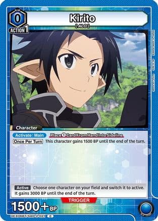 Kirito (021) (Box Topper Foil) — UEX06BT: Sword Art Online Vol.2