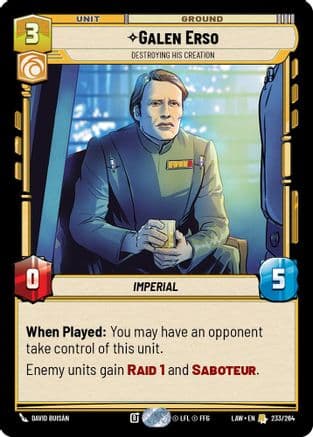 Galen Erso - Destroying His Creation — A Lawless Time