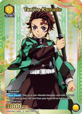 Tanjiro Kamado (006) (Gold) — Union Arena Promotion Cards