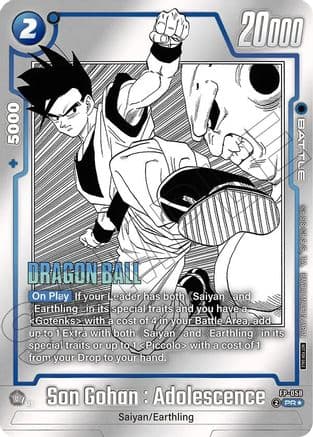 Son Gohan : Adolescence - FP-058 (Tournament Pack MANGA ver. SPECIAL) — Tournament and Championship Promos
