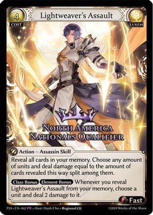 Lightweaver's Assault (North America Nationals Qualifier) — Promotional Cards