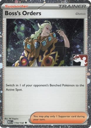 Boss's Orders [Ghetsis] - 114/132 (Cosmos Holo) — Prize Pack Series Cards Pokémon TCG card by NC Empire