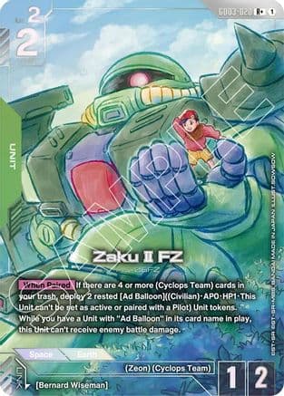 Zaku II FZ (R+) — Steel Requiem